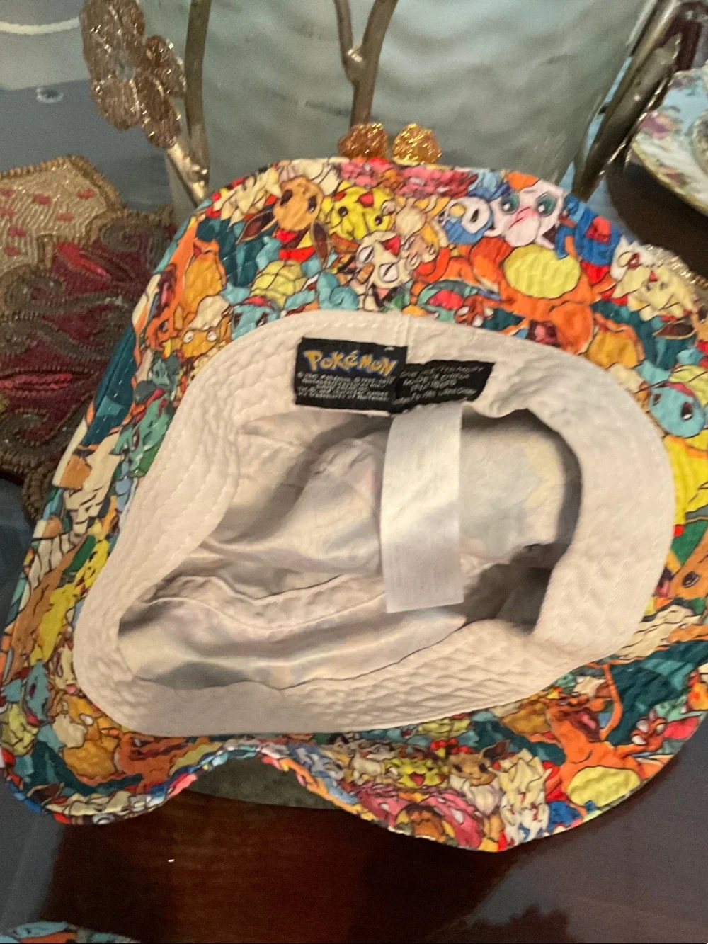 Pokemon Multicolor Kids Hat and Slipper Set